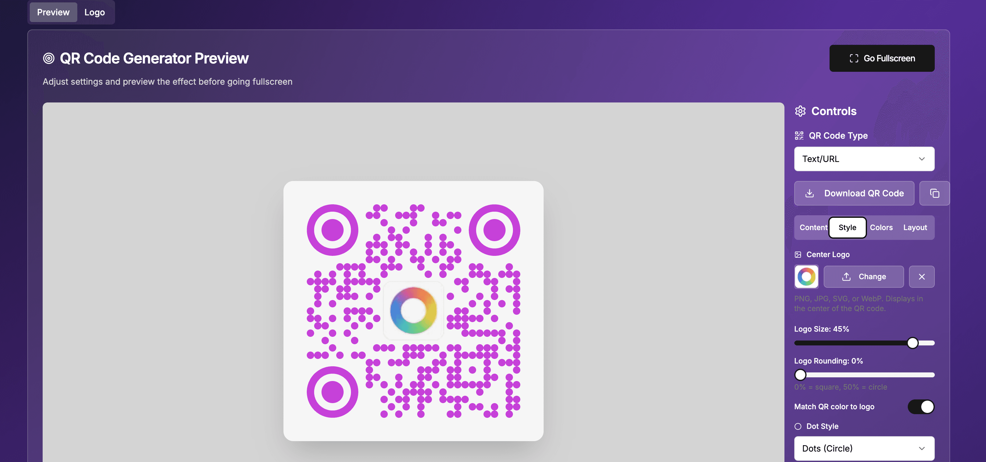 Branded QR Codes: Add Custom Logos, Rounded Dots, and Auto-Matched Colors to Your QR Codes